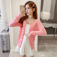 Autumn Hollow Jacket Fashion Casual Knit Top Short Loose Young Female Sweater