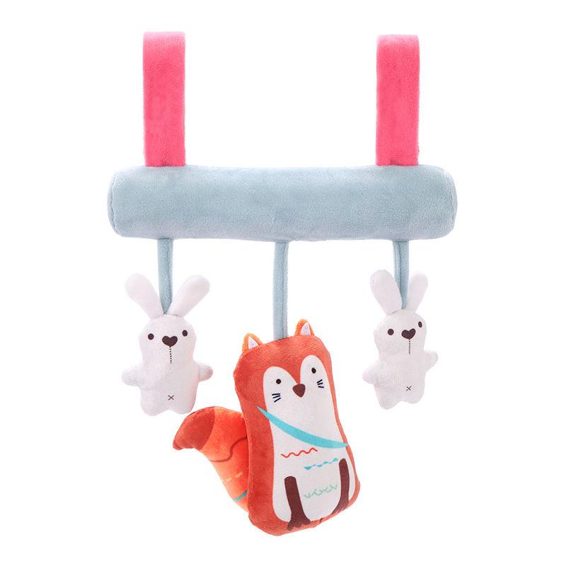 Newborn Infant Baby Pram Beds Bells Soft Hangings Plush Toys Lovely Animals Handbell Rattles