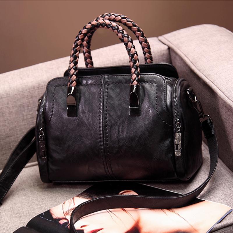 Leather Handbags Crossbody Bags for Women Shoulder Bag Ladies Vintage Handbag
