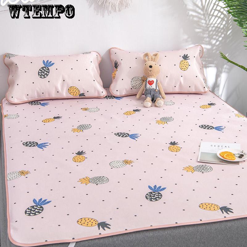 WTEMPO Student Dormitory Air-conditioned Seats Soft Mat Mat Ice Silk Seats 2/3pcs Washable Summer