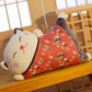 Japanese Beckoning Cat Doll Pillow Quilt Dual-use Sofa Back Cushion Office Seat Waist Cushion Lumbar Pillow Blanket