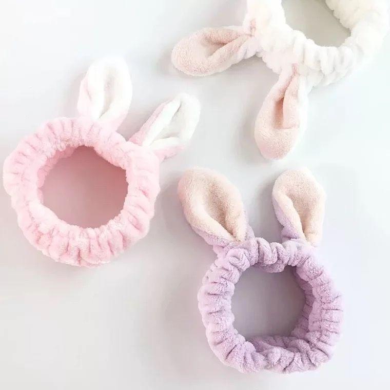 Cute Hairband Three-dimensional Rabbit Ears Face Wash Makeup Hairband Headband Headband