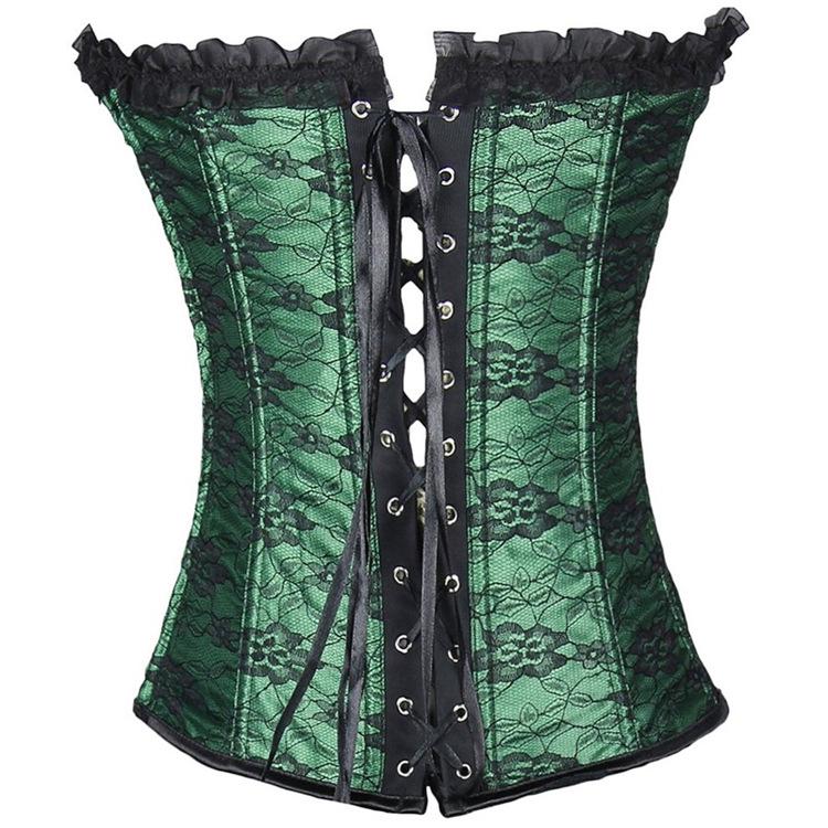 Steel Boned Corset Double Steel Boned Long Line Edwardian Underbust Waist Corset Top Abdomen Belt