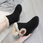 Thickened Snow Boots Women's Short Boots Winter Plus Velvet Flat-bottomed Warm Cotton Shoes Thick-soled Women's Shoes