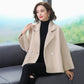 Autumn and Winter Fashion Knitted Cardigan Long Sleeve Lapel Thick Sweater Korean Plaid Jacket