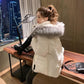 Winter Padded Down Coat Women's Short Bread Coat All-match Fur collar hood Cotton Coat