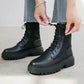 Spring and Autumn British Style Martin Boots for Female Students Korean Version of The Wild Thick-soled Front Lace-up Motorcycle Boots