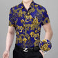 Summer Men's Short-sleeved Floral Shirt Young and Middle-aged Loose Large Size Casual Wear Dad Shirt