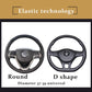 Plush Steering Wheel Cover Super Soft and Warm In Winter Elastic Embossed Handle Cover